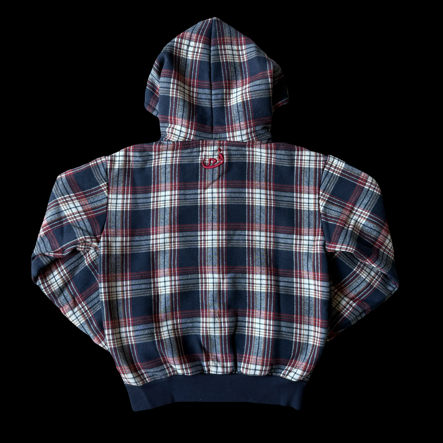 Zip Hoodie VSN Plaid - Red