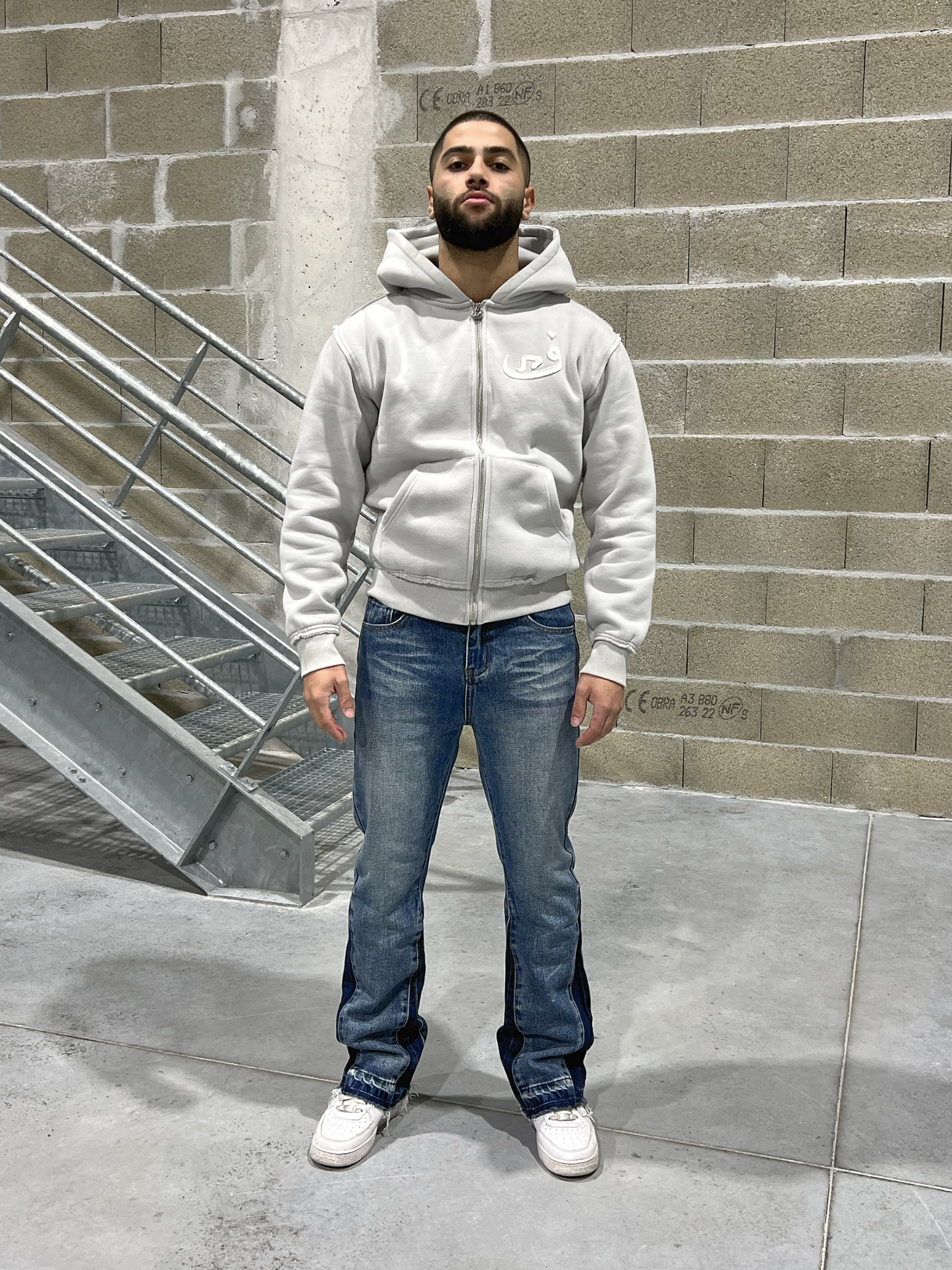 Zip Hoodie 808 - Gris