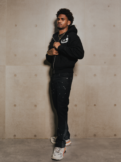 Zip Hoodie 808 - Noir