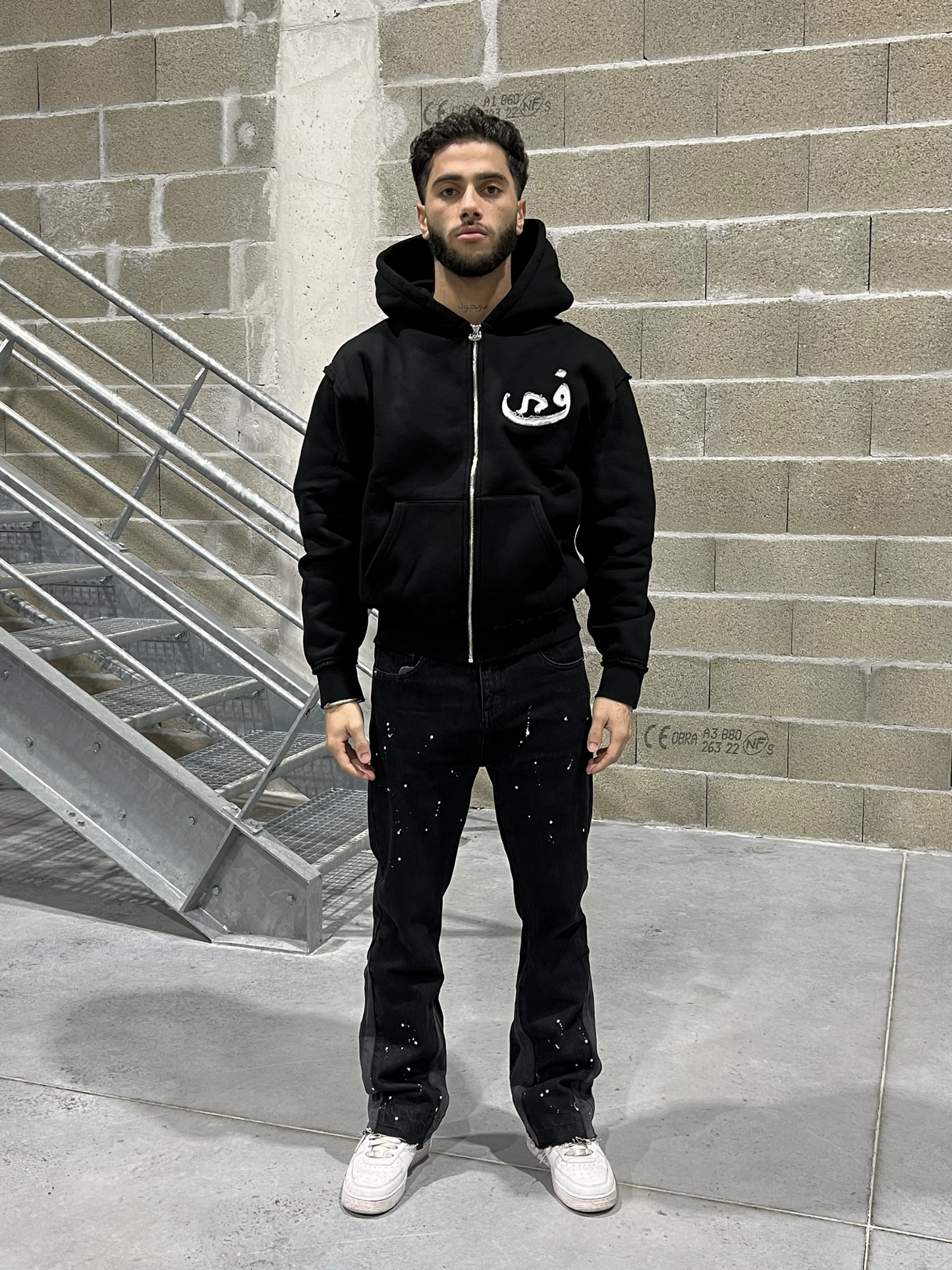 Zip Hoodie 808 - Noir