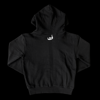 Zip Hoodie Military - Noir