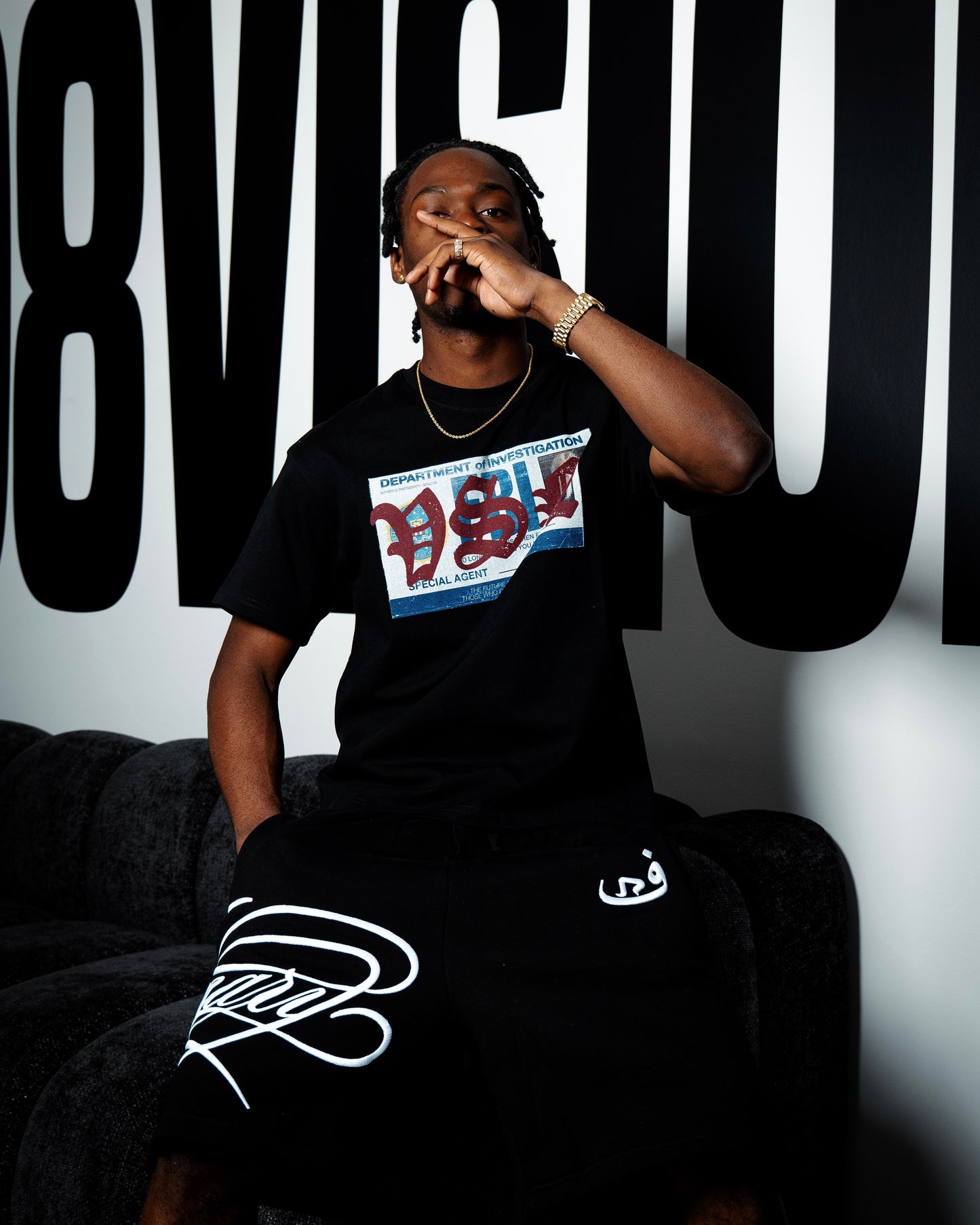 T-shirt FBI VSN - Noir